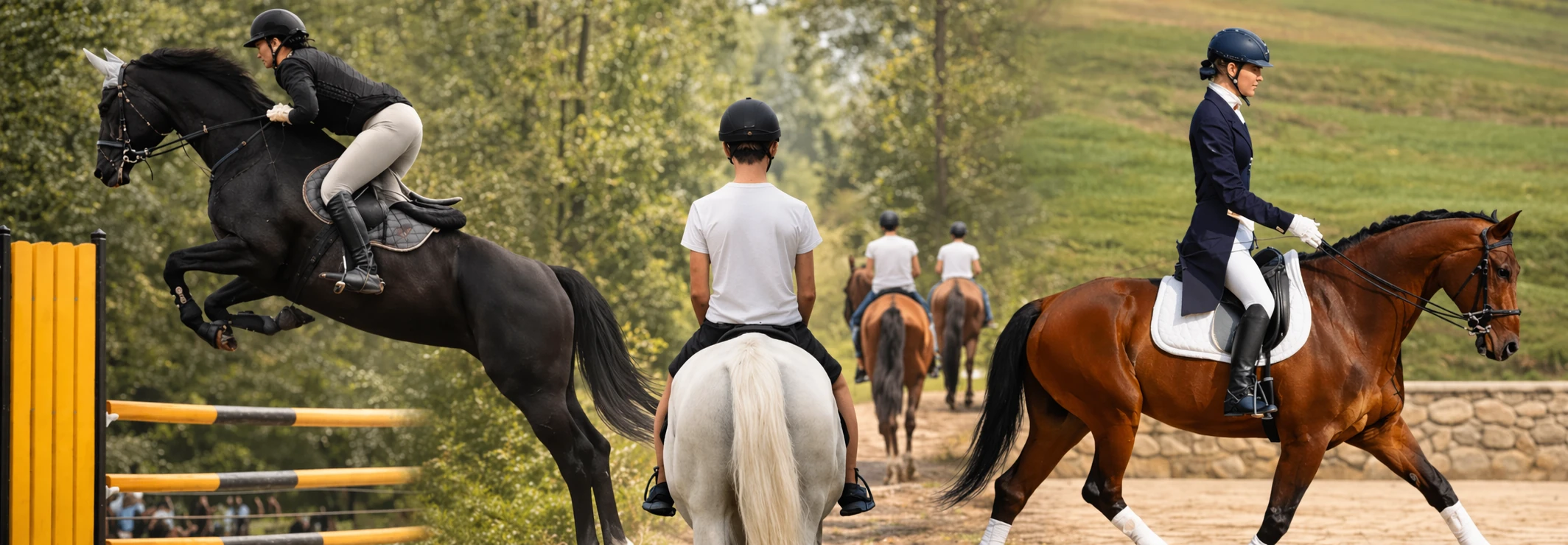 Equitation obstacle, dressage, randonnées